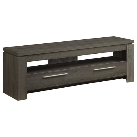 Partridge 2-drawer Engineered Wood 59" TV Stand Weathered GreyWeathered Grey