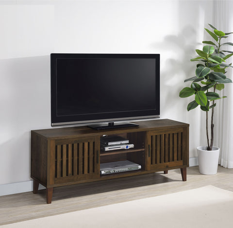 Glenwood 2-door Engineered Wood 60" TV Stand Dark PineDark Pine