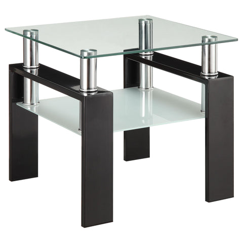 Reeves 3-piece Rectangular Coffee and End Table Set Black