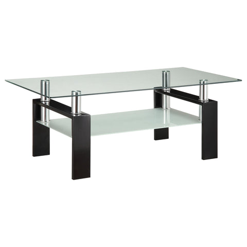 Reeves 3-piece Rectangular Coffee and End Table Set Black