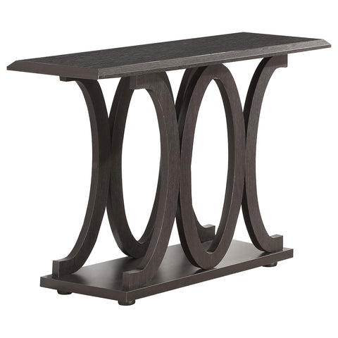 Edgeworth Engineered Wood Entryway Console Table CappuccinoCappuccino