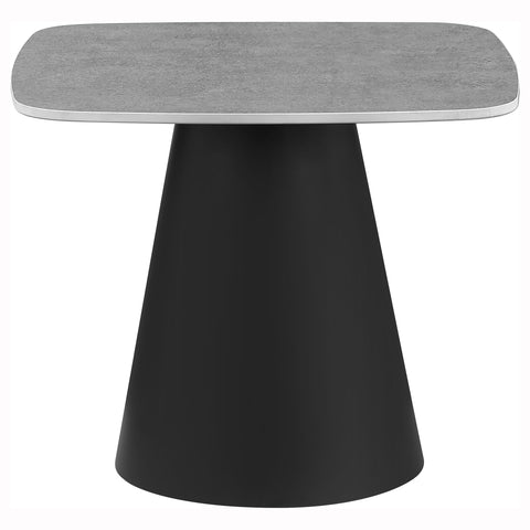 Nollet 2-piece Cocktail Coffee Table Set Concrete and Black