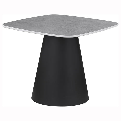 Nollet 2-piece Cocktail Coffee Table Set Concrete and Black