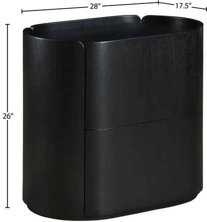 Anzio Black Night Stand