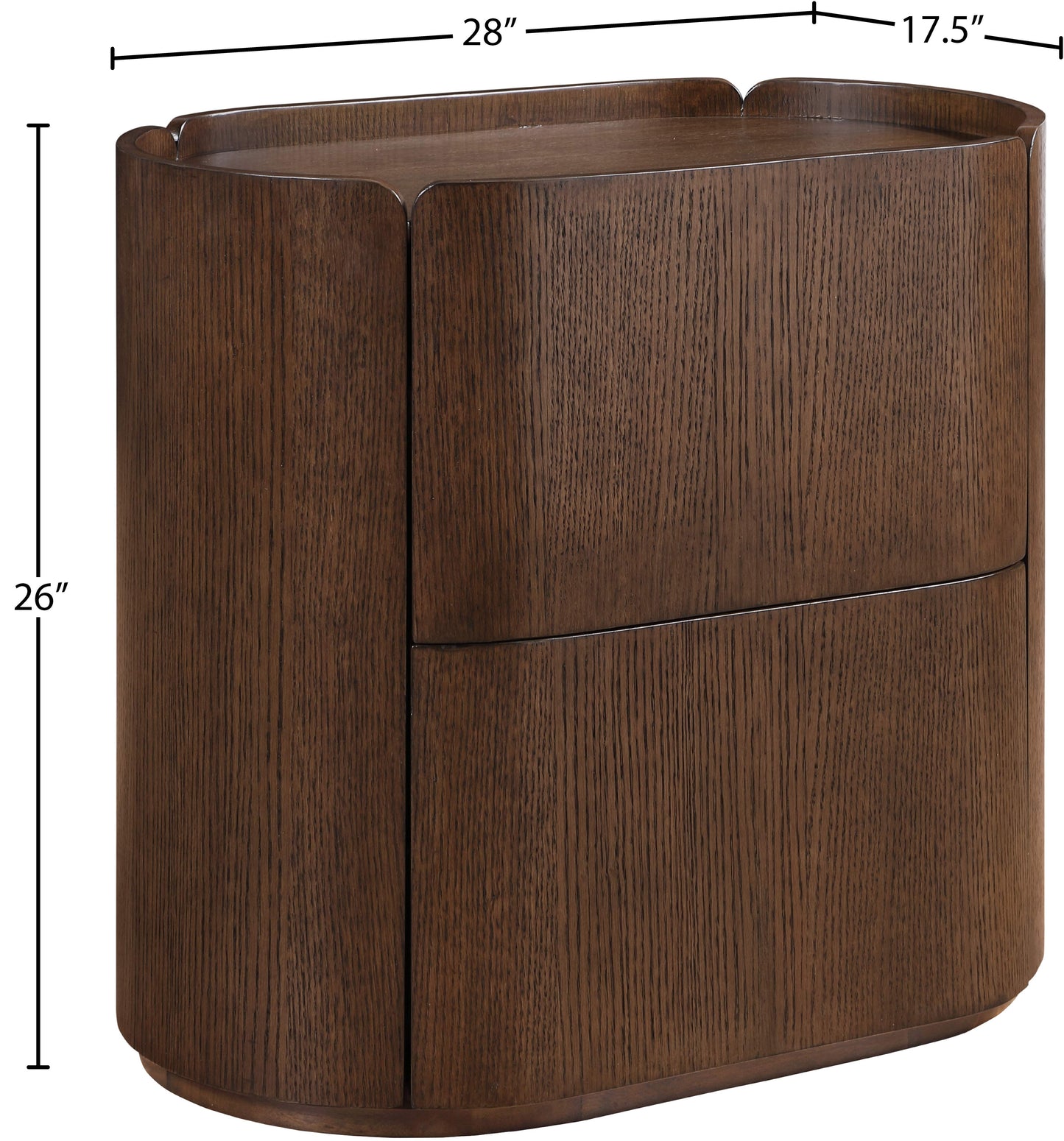 anzio brown night stand