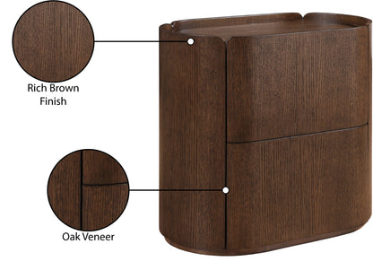 Anzio Brown Night Stand