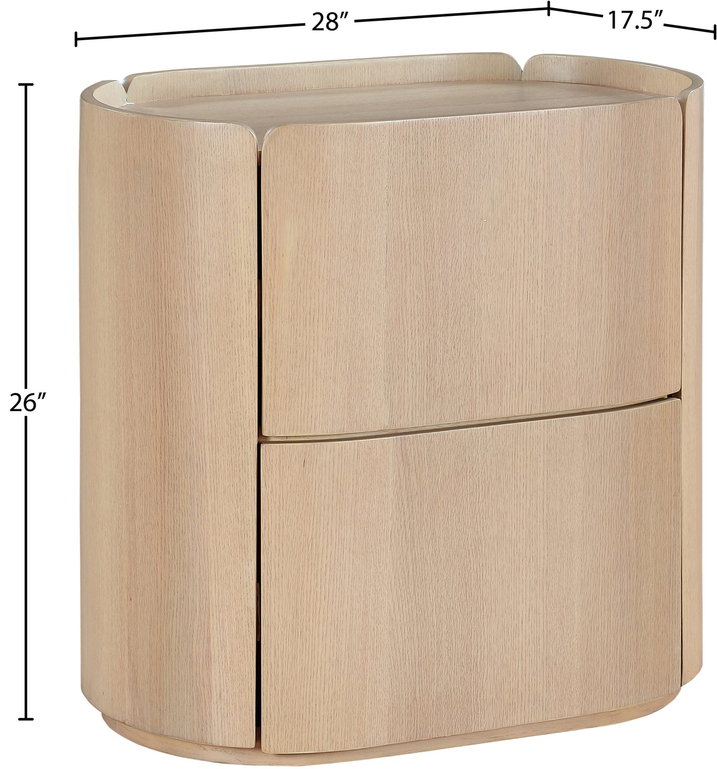 anzio natural night stand