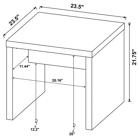 Mason 3-piece Rectangular Coffee and End Table Set Mango