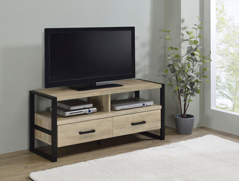 Cassidy 2-drawer Engineered Wood 48" TV Stand Distressed PineDistressed Pine