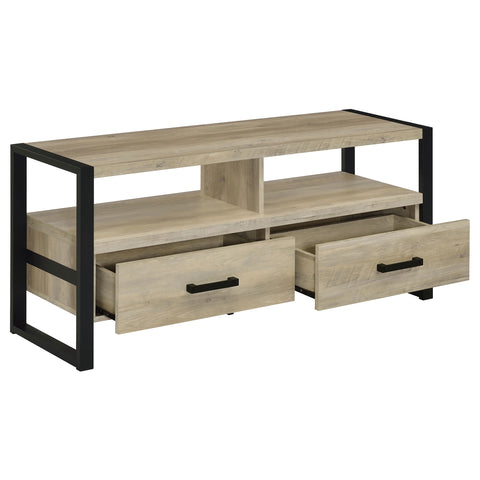 Cassidy 2-drawer Engineered Wood 48" TV Stand Distressed PineDistressed Pine