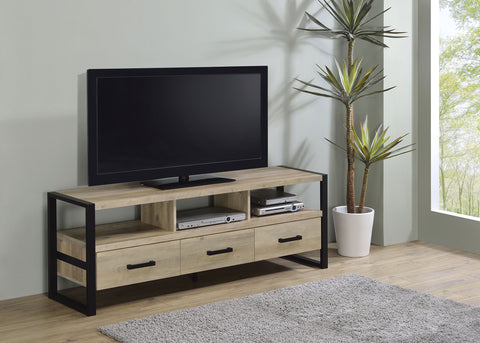 Cassidy 3-drawer Engineered Wood 60" TV Stand Distressed PineDistressed Pine