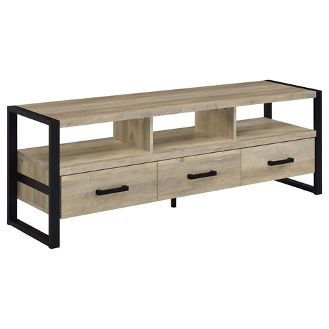 Cassidy 3-drawer Engineered Wood 60" TV Stand Distressed PineDistressed Pine