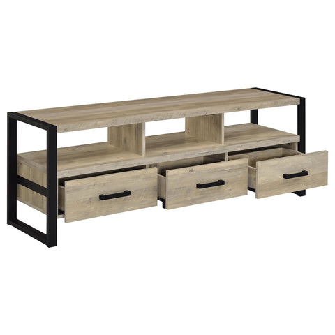 Cassidy 3-drawer Engineered Wood 60" TV Stand Distressed PineDistressed Pine