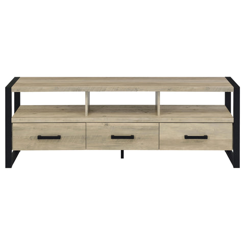 Cassidy 3-drawer Engineered Wood 60" TV Stand Distressed PineDistressed Pine
