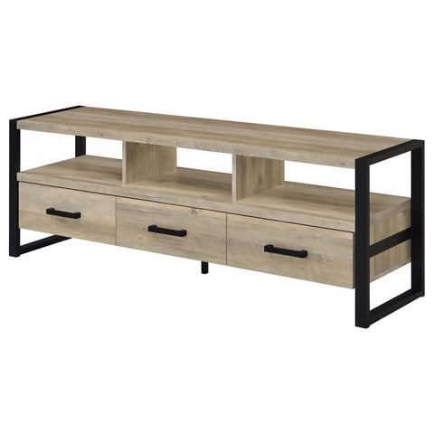 Cassidy 3-drawer Engineered Wood 60" TV Stand Distressed PineDistressed Pine