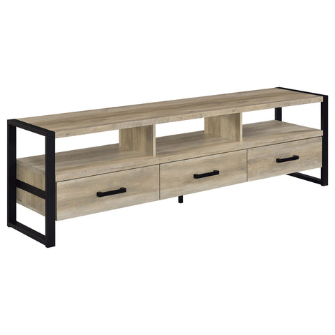 Cassidy 3-drawer Engineered Wood 71" TV Stand Distressed PineDistressed Pine