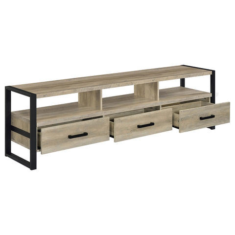 Cassidy 3-drawer Engineered Wood 71" TV Stand Distressed PineDistressed Pine