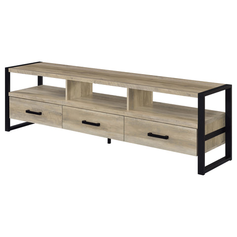 Cassidy 3-drawer Engineered Wood 71" TV Stand Distressed PineDistressed Pine