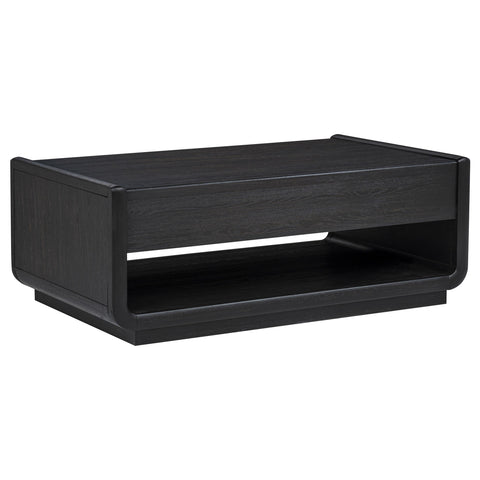 Clower 2-drawer Wood Cocktail Coffee Table Burnished Black
