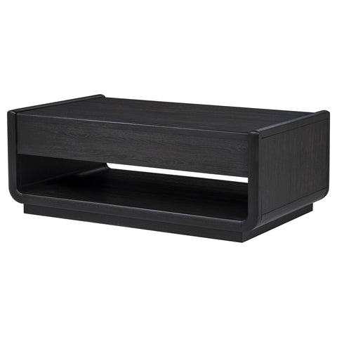 Clower 2-drawer Wood Cocktail Coffee Table Burnished Black