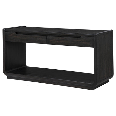 Clower 2-drawer Entryway Sofa Console Table Burnished Black