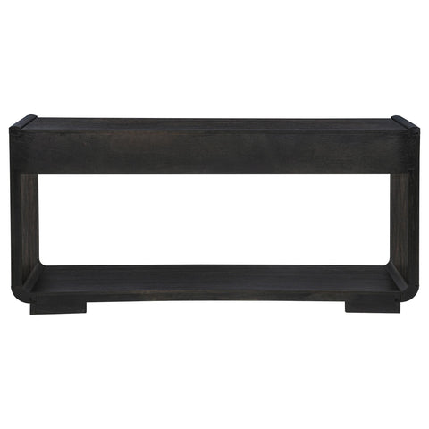 Clower 2-drawer Entryway Sofa Console Table Burnished Black