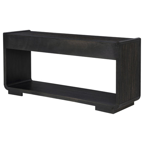 Clower 2-drawer Entryway Sofa Console Table Burnished Black