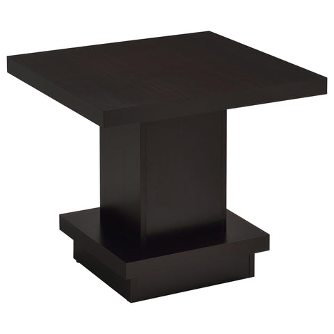 Tisdall 2-piece Square Coffee and End Table Set Cappuccino