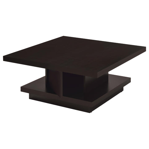 Tisdall 2-piece Square Coffee and End Table Set Cappuccino
