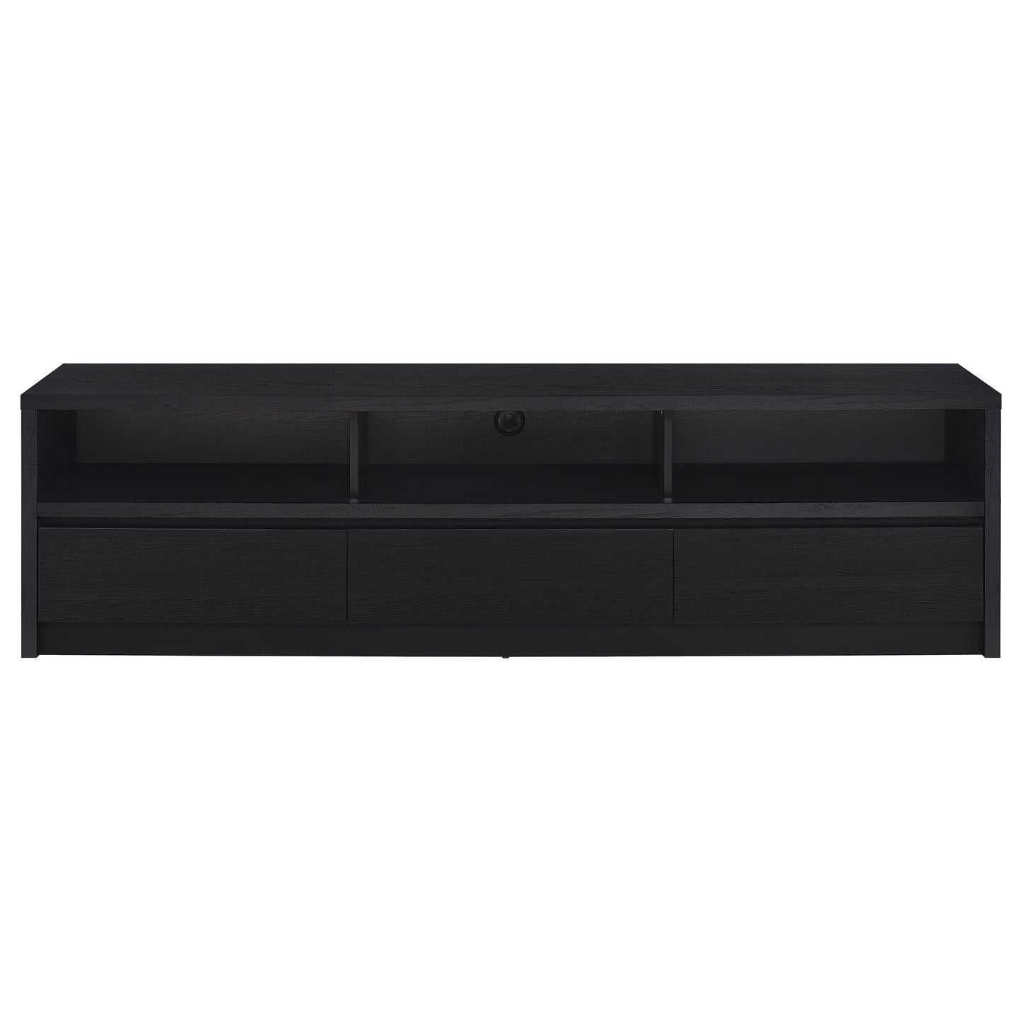 cragen 78-inch 3-drawer tv stand media console black