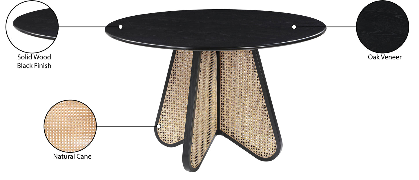 cleo black dining table t
