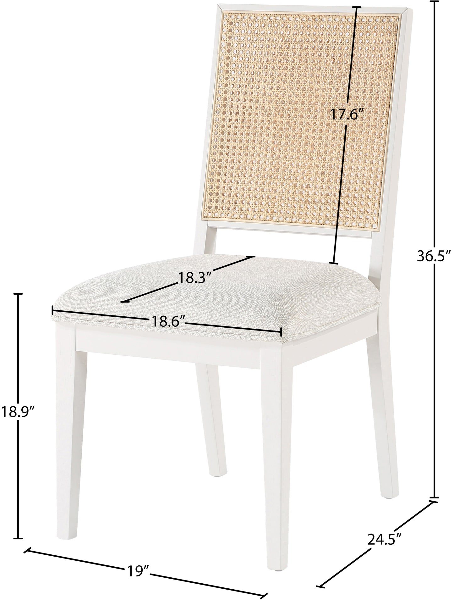 cleo cream linen textured fabric dining chair c