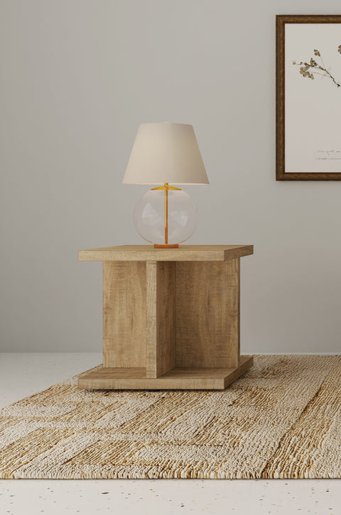 Tavin Square Engineered Wood End Side Table Mango