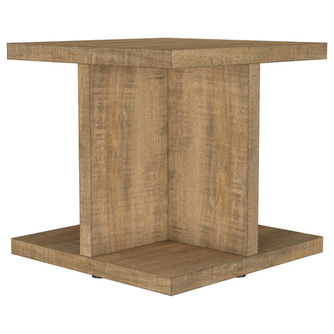 Tavin Square Engineered Wood End Side Table Mango