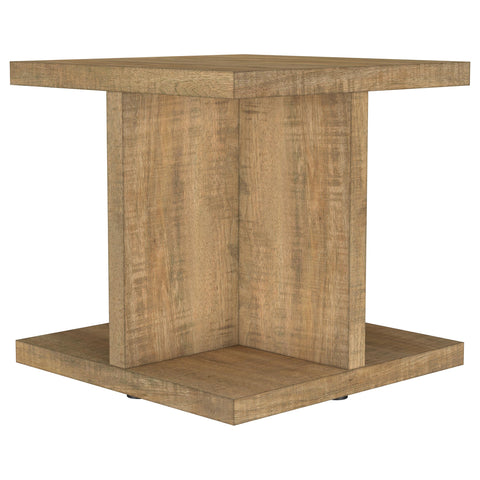 Tavin Square Engineered Wood End Side Table Mango