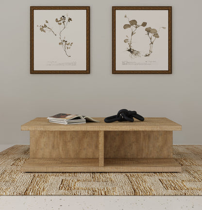 Tavin Square Engineered Wood Cocktail Coffee Table Mango