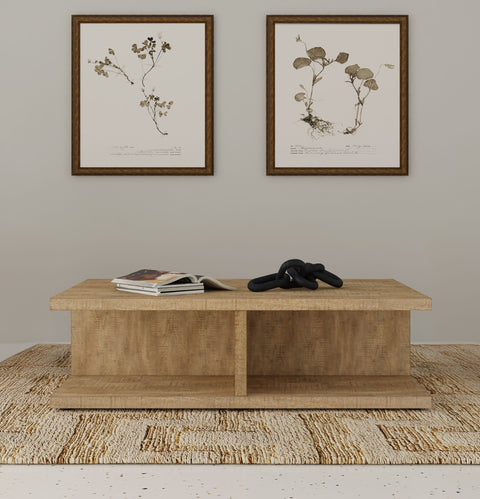 Tavin Square Engineered Wood Cocktail Coffee Table Mango