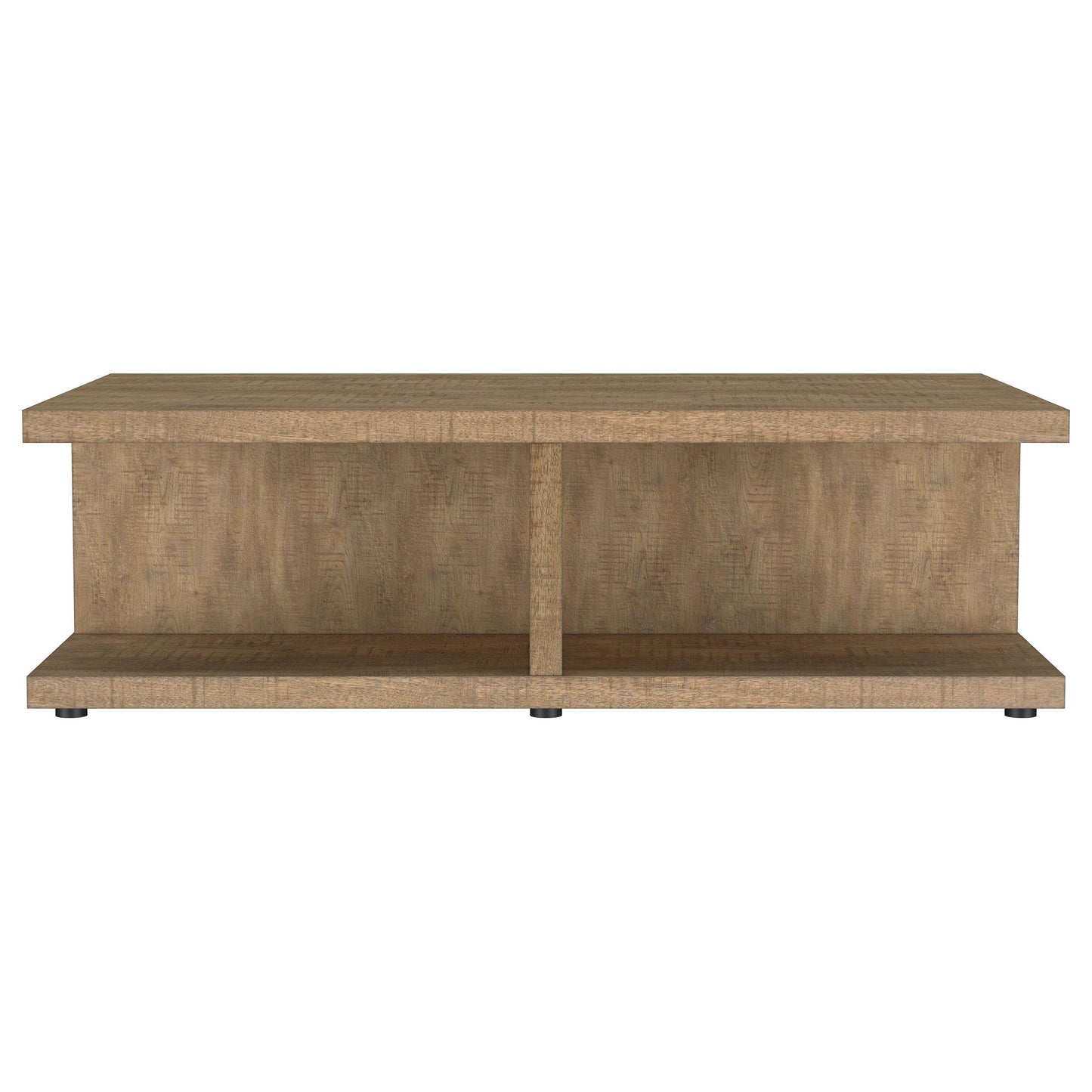 tavin square engineered wood cocktail coffee table mango