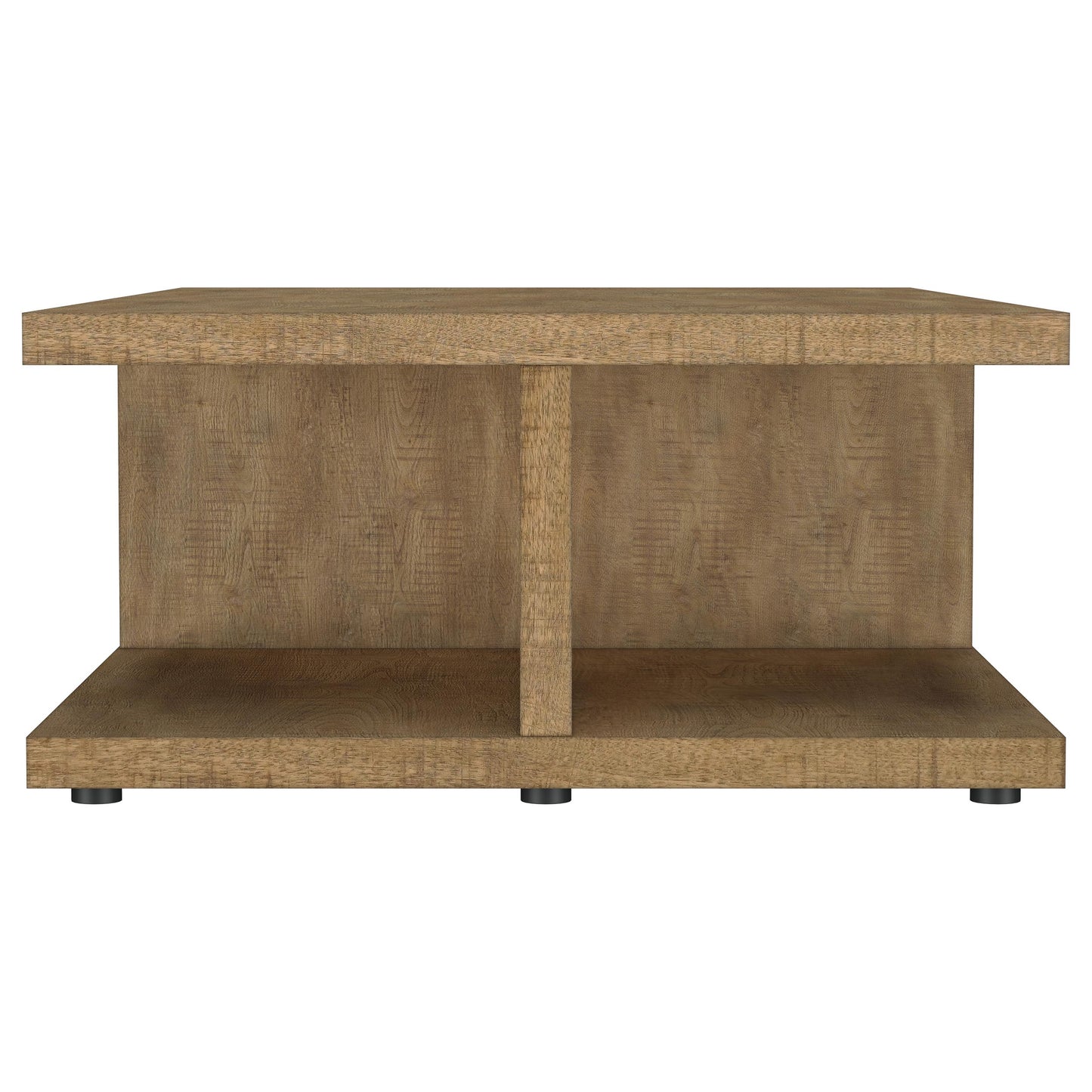 tavin square engineered wood cocktail coffee table mango