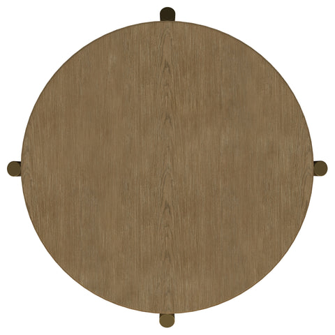 Linnea 2-piece Round Coffee and End Table Set Sand Wash