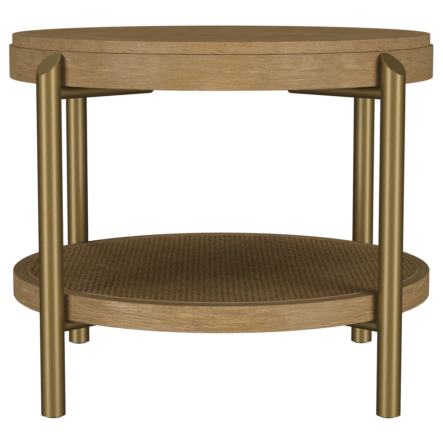 linnea 3-piece round coffee and end table set sand wash