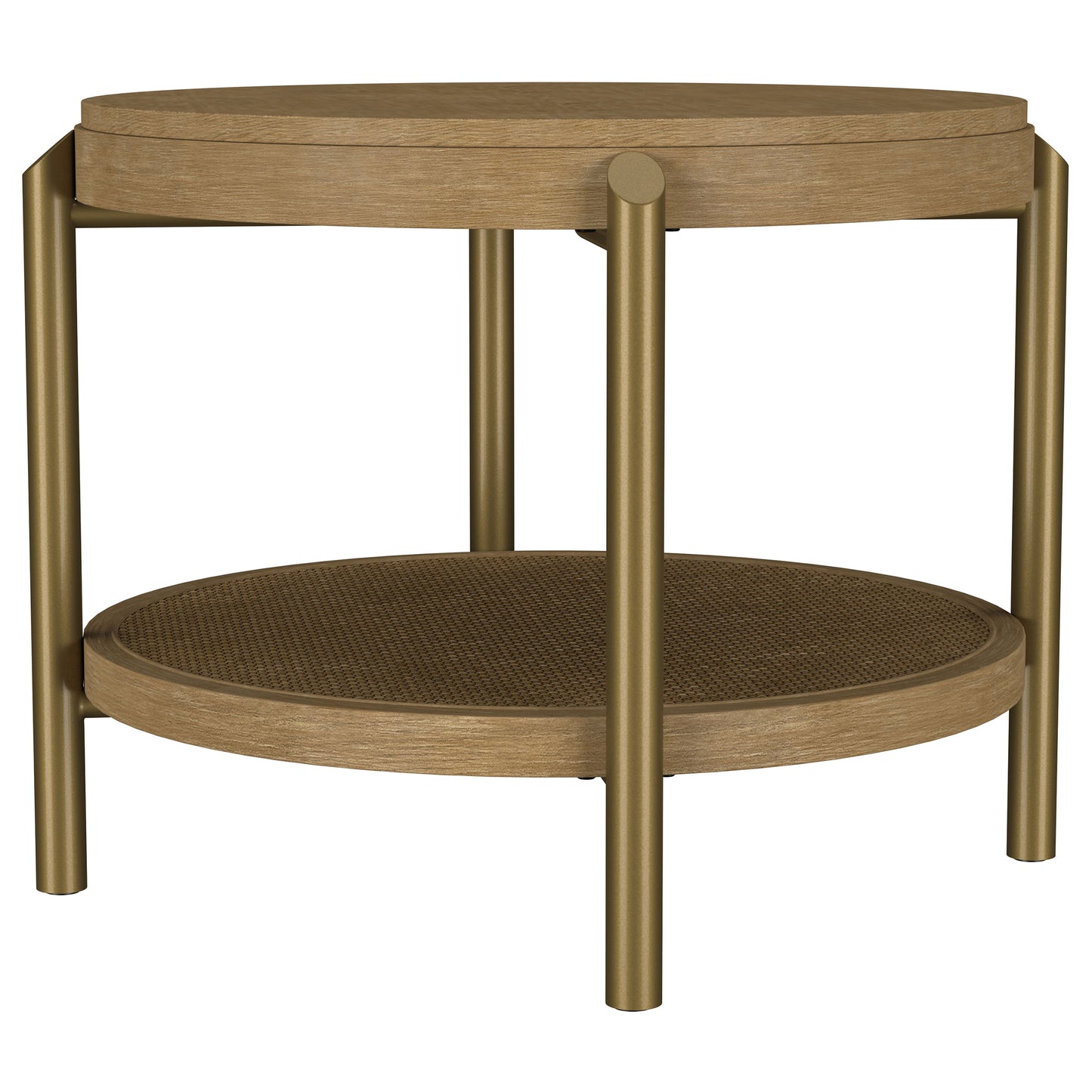 linnea 3-piece round coffee and end table set sand wash