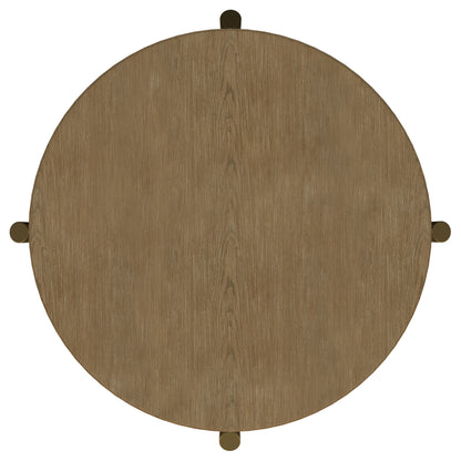 Linnea 3-piece Round Coffee and End Table Set Sand Wash