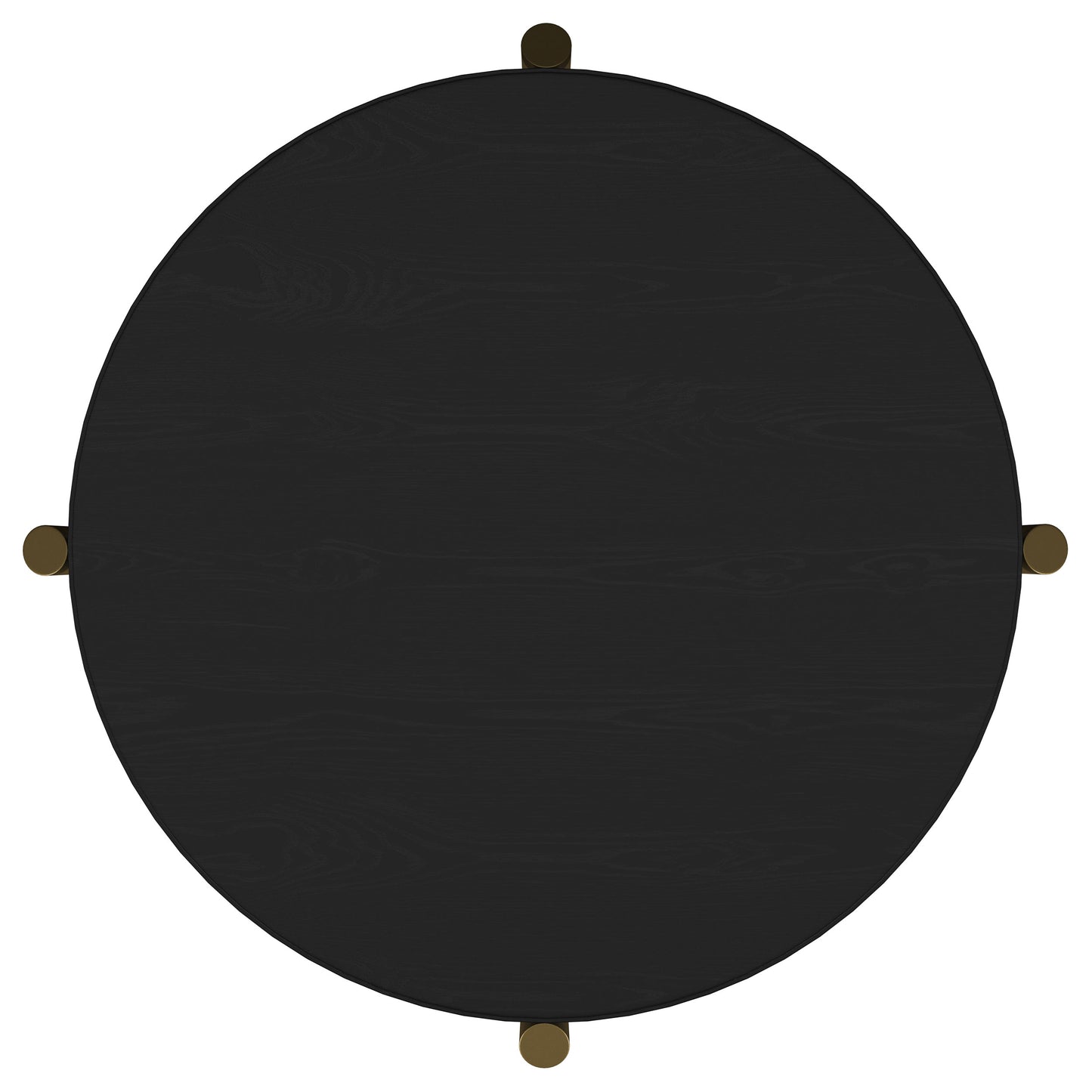 linnea 3-piece round coffee and end table set black