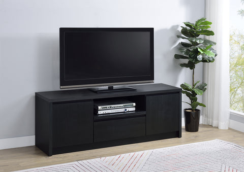 Odafin 60-inch 2-door TV Stand Media Console Black