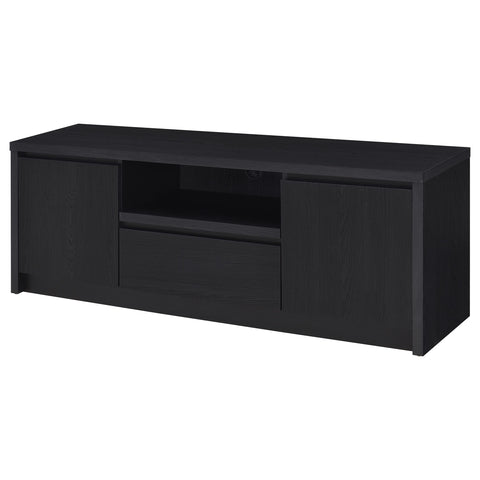 Odafin 60-inch 2-door TV Stand Media Console Black