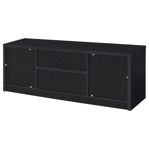 Odafin 60-inch 2-door TV Stand Media Console Black
