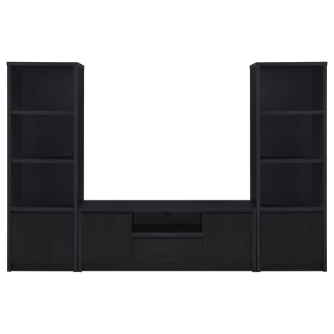 Odafin 60-inch 2-door TV Stand Media Console Black