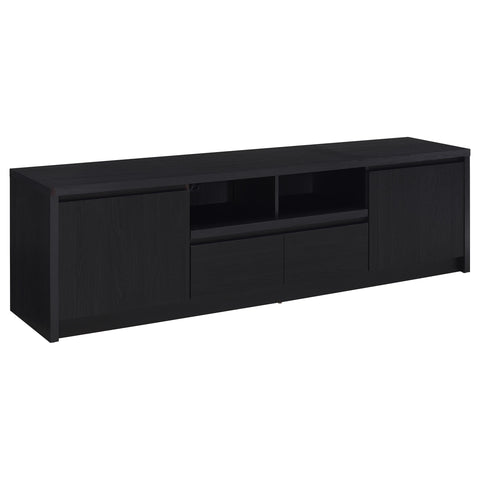 Odafin 3-piece Entertainment Center 78-inch TV Stand Black
