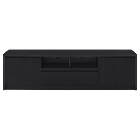 Odafin 78-inch 2-door TV Stand Media Console Black